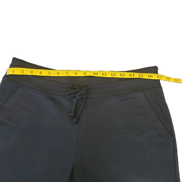 NWT EDDIE BAUER Cotton Blend Black Casual Capri Pants Soft Stretch Size Large - Picture 8 of 9